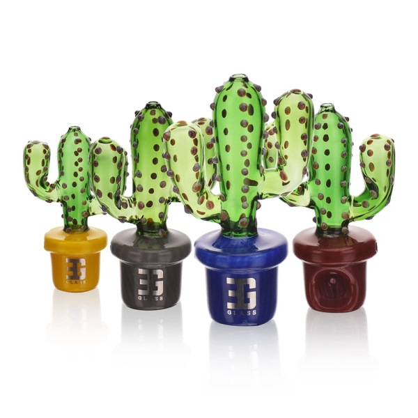 Bonsai Series-Transparent Cactus Pot Hand Pipe