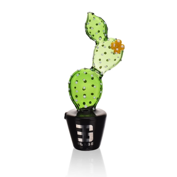 Bonsai Series-Trans Prickly Pear Pot Hand Pipe - Image 3