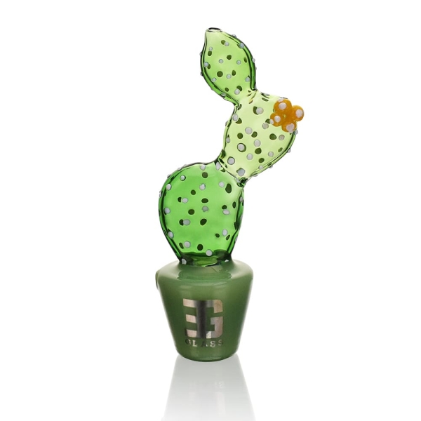 Bonsai Series-Trans Prickly Pear Pot Hand Pipe - Image 2
