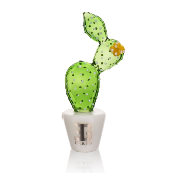 Bonsai Series-Trans Prickly Pear Pot Hand Pipe - Image 4