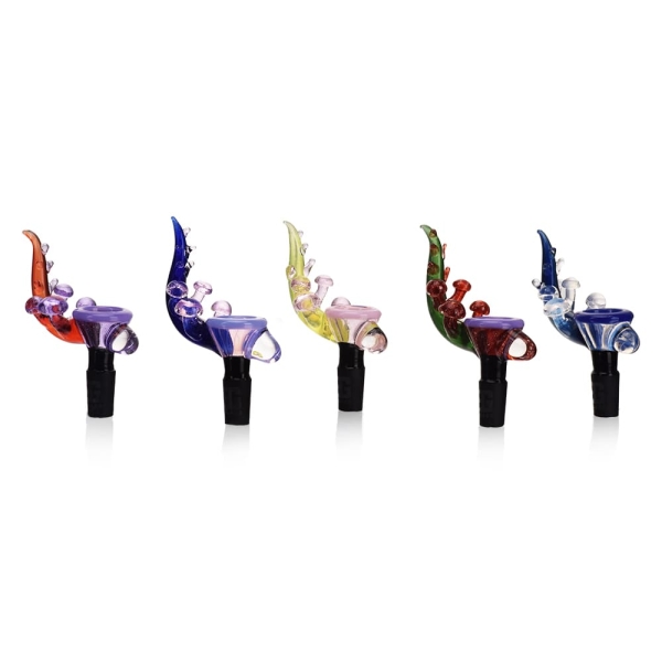 EG Pure Mushroom Handle Glass Bowl