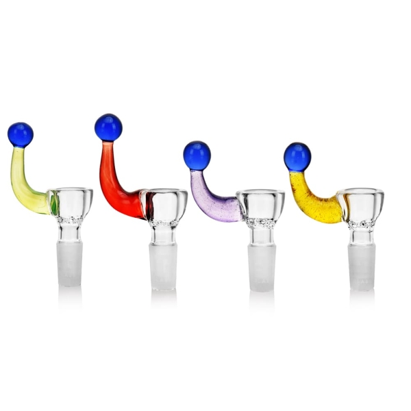 Colorful Clown Hat Handle Glass Bowl