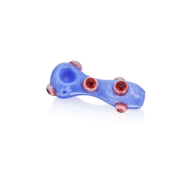 EG Red Eyeballs Solid Hand Pipe - Image 4