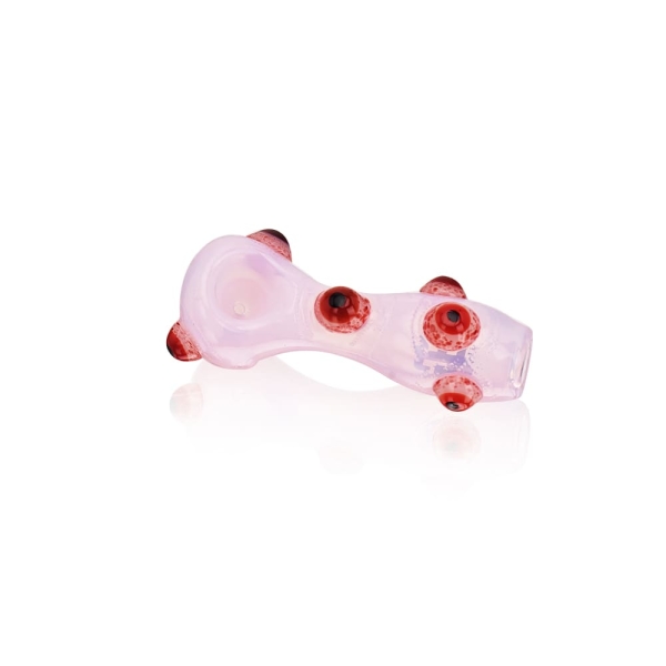 EG Red Eyeballs Solid Hand Pipe - Image 5