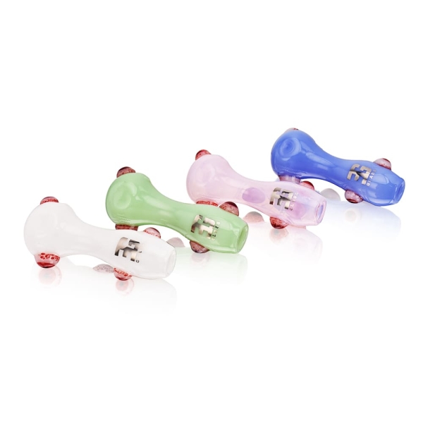 EG Red Eyeballs Solid Hand Pipe - Image 2