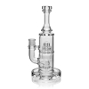 EG Glass 9inch Straight Neck Double Super UFO Perc Dab Rig