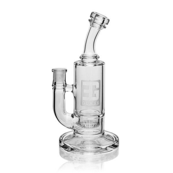 EG Glass  9 Inch Bent Neck Super Splash Perc Dab Rig