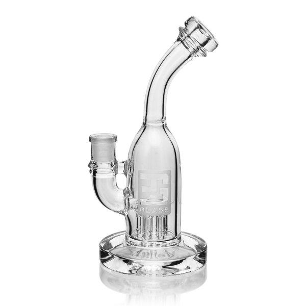 EG Glass 8 Inch Bent Neck Tree Perc Diffuser Dab Rig
