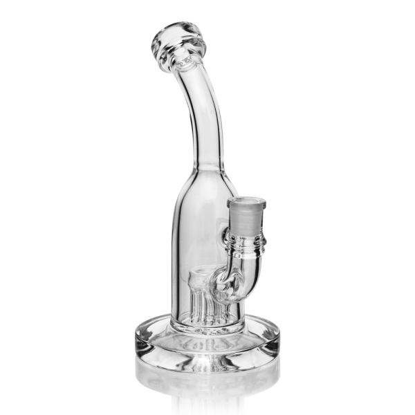 EG Glass 8 Inch Bent Neck Tree Perc Diffuser Dab Rig - Image 2