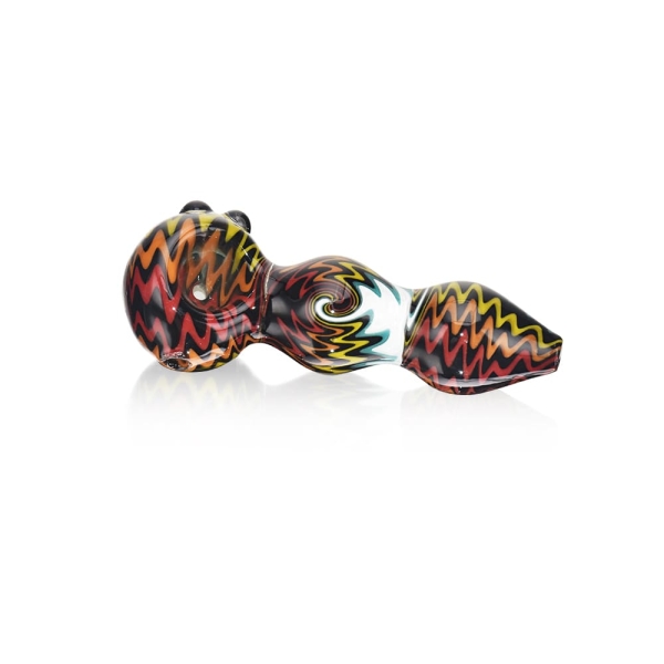 Contrasting Colors Wig Wag Hand Pipe - Image 5