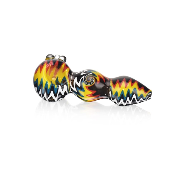 Contrasting Colors Wig Wag Hand Pipe - Image 4