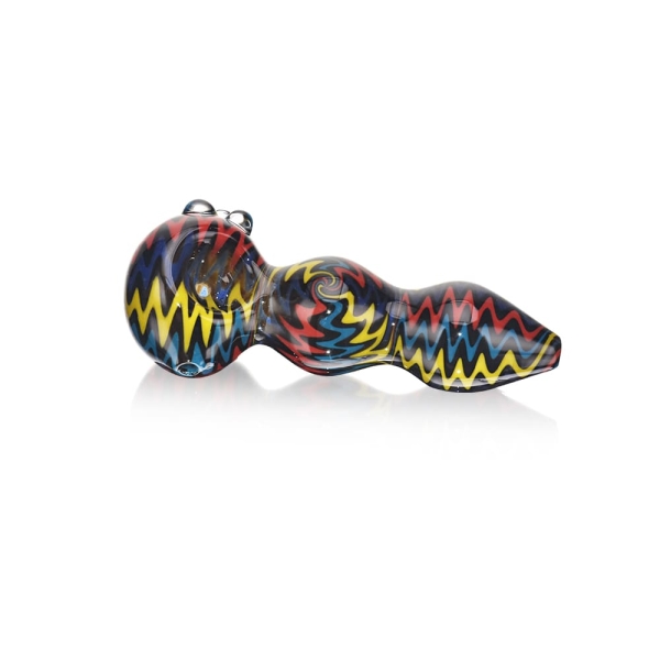 Contrasting Colors Wig Wag Hand Pipe - Image 3