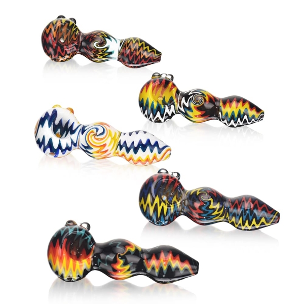 Contrasting Colors Wig Wag Hand Pipe