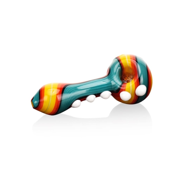 Colorful Marble Wig Wag Hand Pipe - Image 5