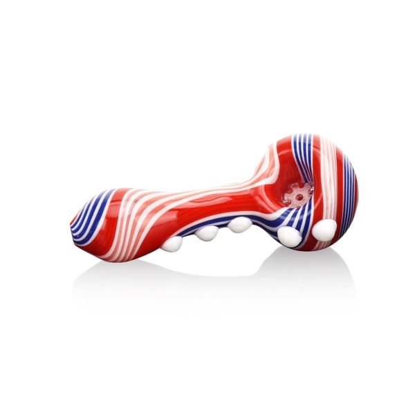 Colorful Marble Wig Wag Hand Pipe - Image 4