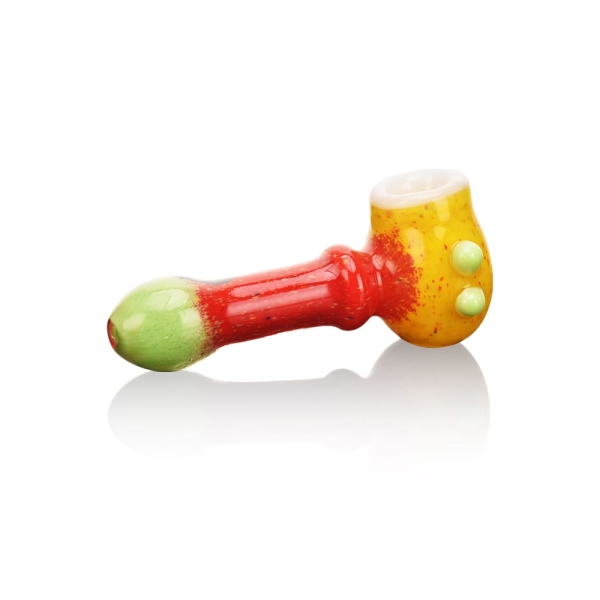 Vibrant Slime Style Glass Hand Pipe - Image 7