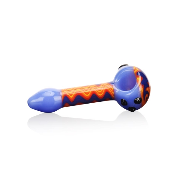 Colorful Handcrafted Wig Wag Hand Pipe - Image 5